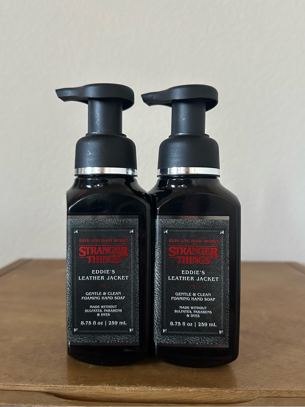 X2 bath and body works EDDIE’S LEATHER JACKET foaming hand soaps NEW